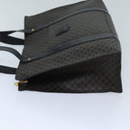 CELINE Macadam Canvas Shoulder Bag PVC Black Auth bs13291
