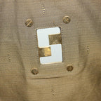 FENDI Zucca Canvas Hand Bag Brown Blackbs13299