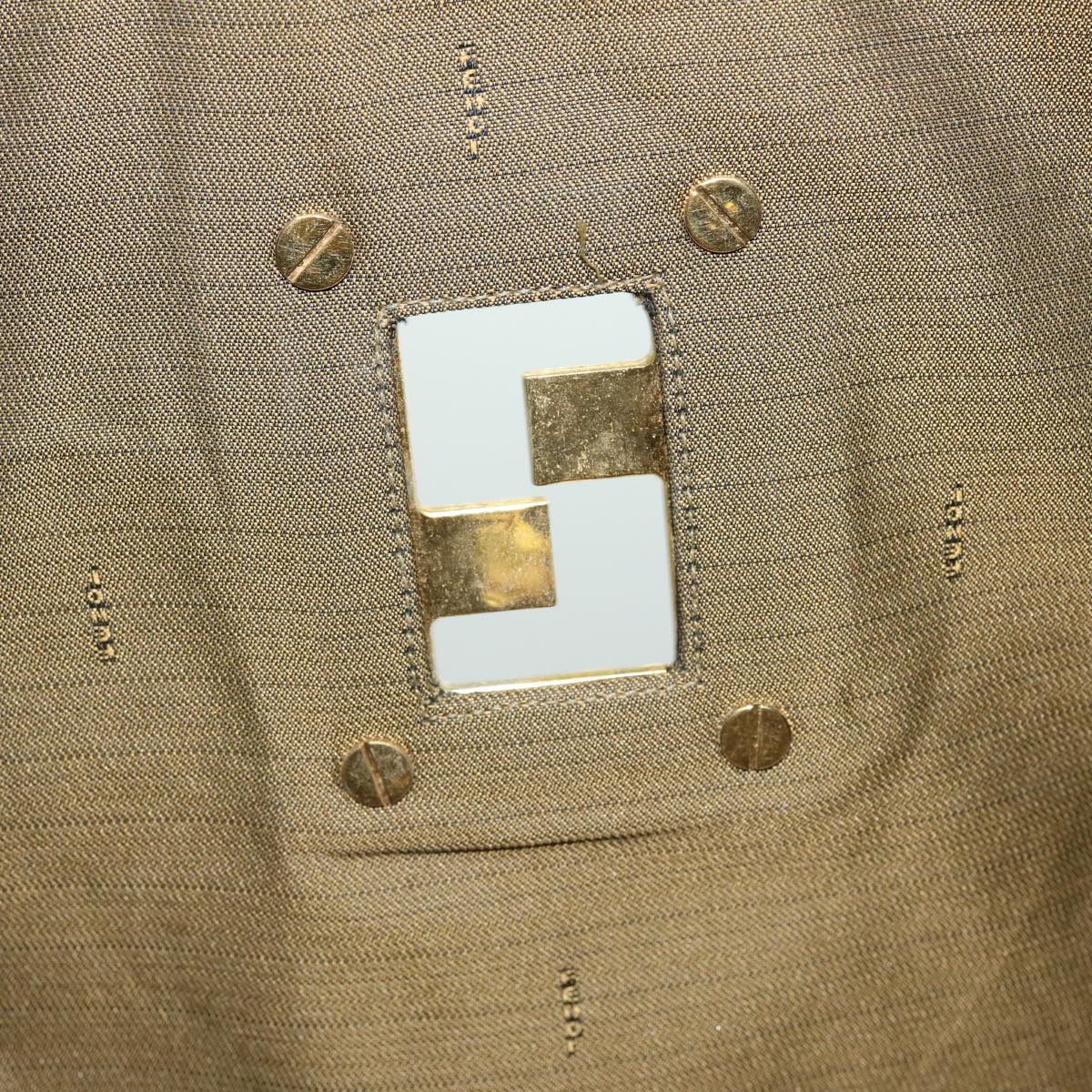 FENDI Zucca Canvas Hand Bag Brown Blackbs13299