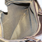 FENDI Zucca Canvas Hand Bag Brown Blackbs13299