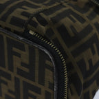 FENDI Zucca Canvas Vanity Pouch Brown Blackbs13353