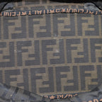 FENDI Zucca Canvas Vanity Pouch Brown Blackbs13353