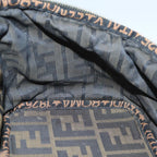 FENDI Zucca Canvas Vanity Pouch Brown Blackbs13353