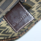 FENDI Zucca Canvas Vanity Pouch Brown Blackbs13353