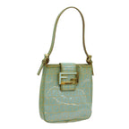 FENDI Zucchino Canvas Hand Bag Greenbs13377