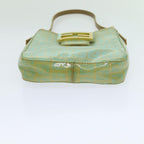 FENDI Zucchino Canvas Hand Bag Greenbs13377