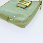 FENDI Zucchino Canvas Hand Bag Greenbs13377