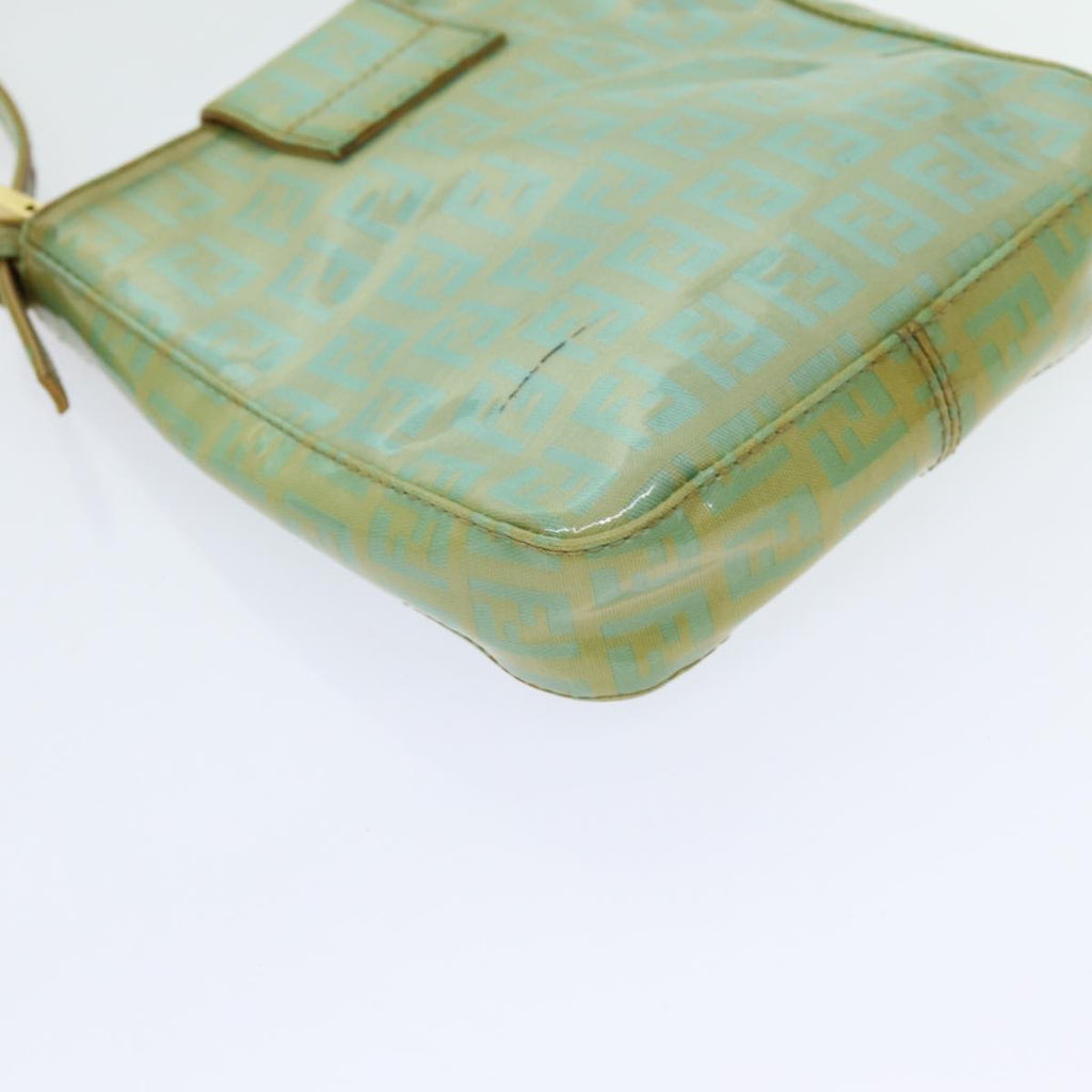FENDI Zucchino Canvas Hand Bag Greenbs13377