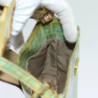 FENDI Zucchino Canvas Hand Bag Greenbs13377