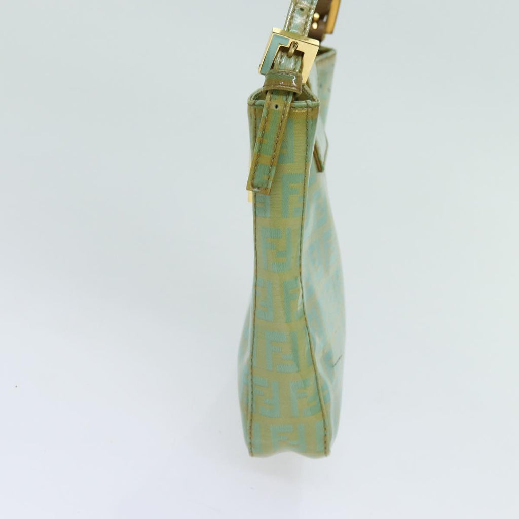 FENDI Zucchino Canvas Hand Bag Greenbs13377