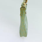 FENDI Zucchino Canvas Hand Bag Greenbs13377