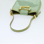 FENDI Zucchino Canvas Hand Bag Greenbs13377