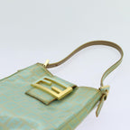 FENDI Zucchino Canvas Hand Bag Greenbs13377