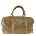 CELINE Macadam Canvas Boston Bag Beige  13428