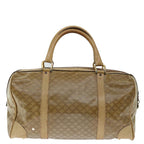 CELINE Macadam Canvas Boston Bag Beige  13428