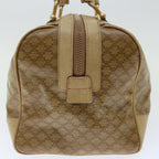 CELINE Macadam Canvas Boston Bag Beige  13428