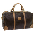 CELINE Macadam Canvas Boston Bag PVC Brown  13430