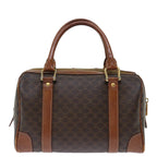 CELINE Macadam Canvas Hand Bag PVC Brown Auth bs13464