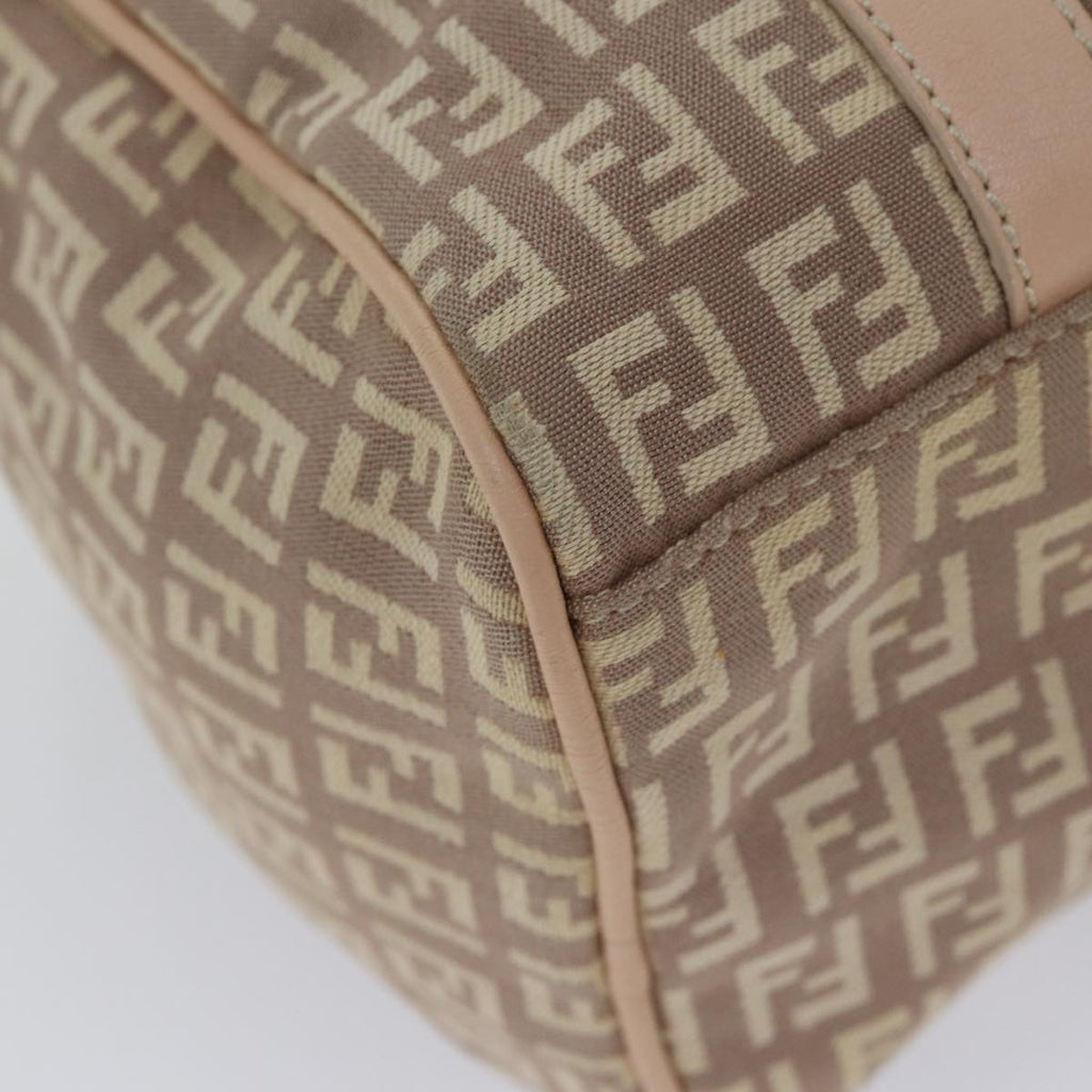 FENDI Zucchino Canvas Mini Boston Bag Pinkbs13506