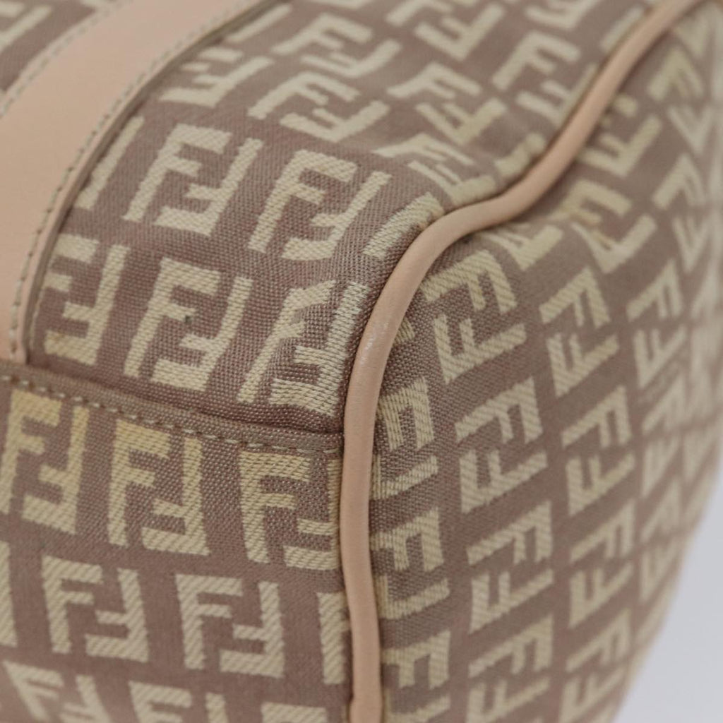 FENDI Zucchino Canvas Mini Boston Bag Pinkbs13506