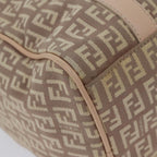 FENDI Zucchino Canvas Mini Boston Bag Pinkbs13506