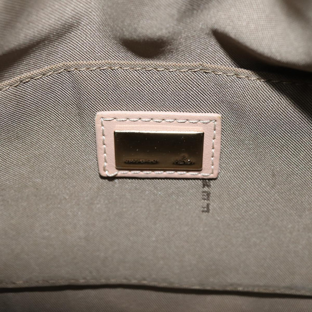 FENDI Zucchino Canvas Mini Boston Bag Pinkbs13506