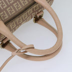 FENDI Zucchino Canvas Mini Boston Bag Pinkbs13506