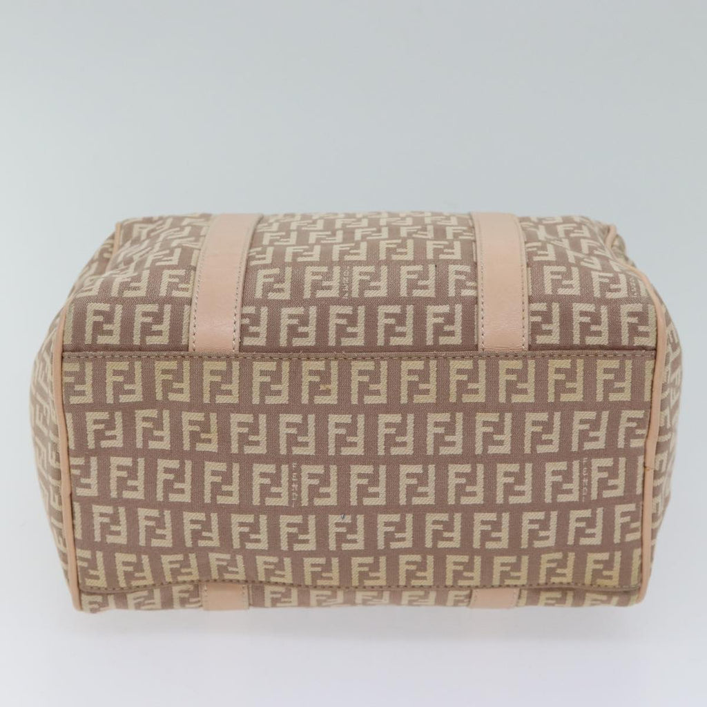 FENDI Zucchino Canvas Mini Boston Bag Pinkbs13506