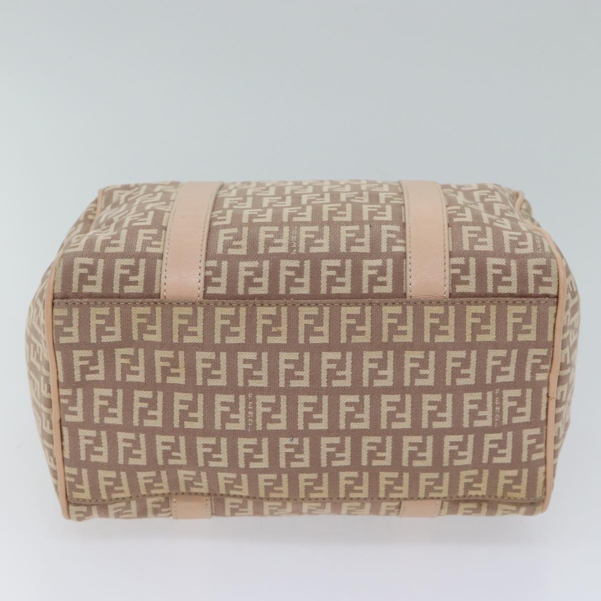 FENDI Zucchino Canvas Mini Boston Bag Pinkbs13506