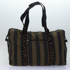 Chloe Fendi Pecan Canvas Hand Bag Leather 3Set Brown Black beige bs13529