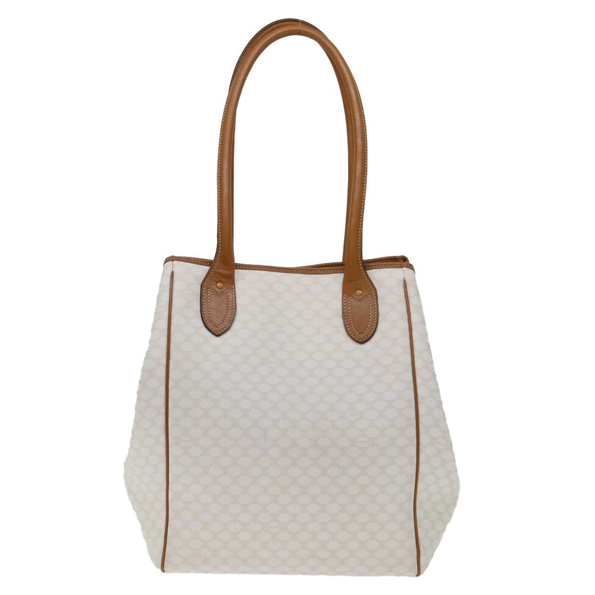 CELINE Macadam Canvas Tote Bag PVC Whe  13537