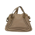 Chloe Paraty Shoulder Bag Leather 2way Beige bs13559