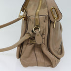 Chloe Paraty Shoulder Bag Leather 2way Beige bs13559