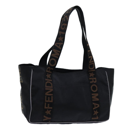 FENDI Tote Bag Nylon Blackbs13571