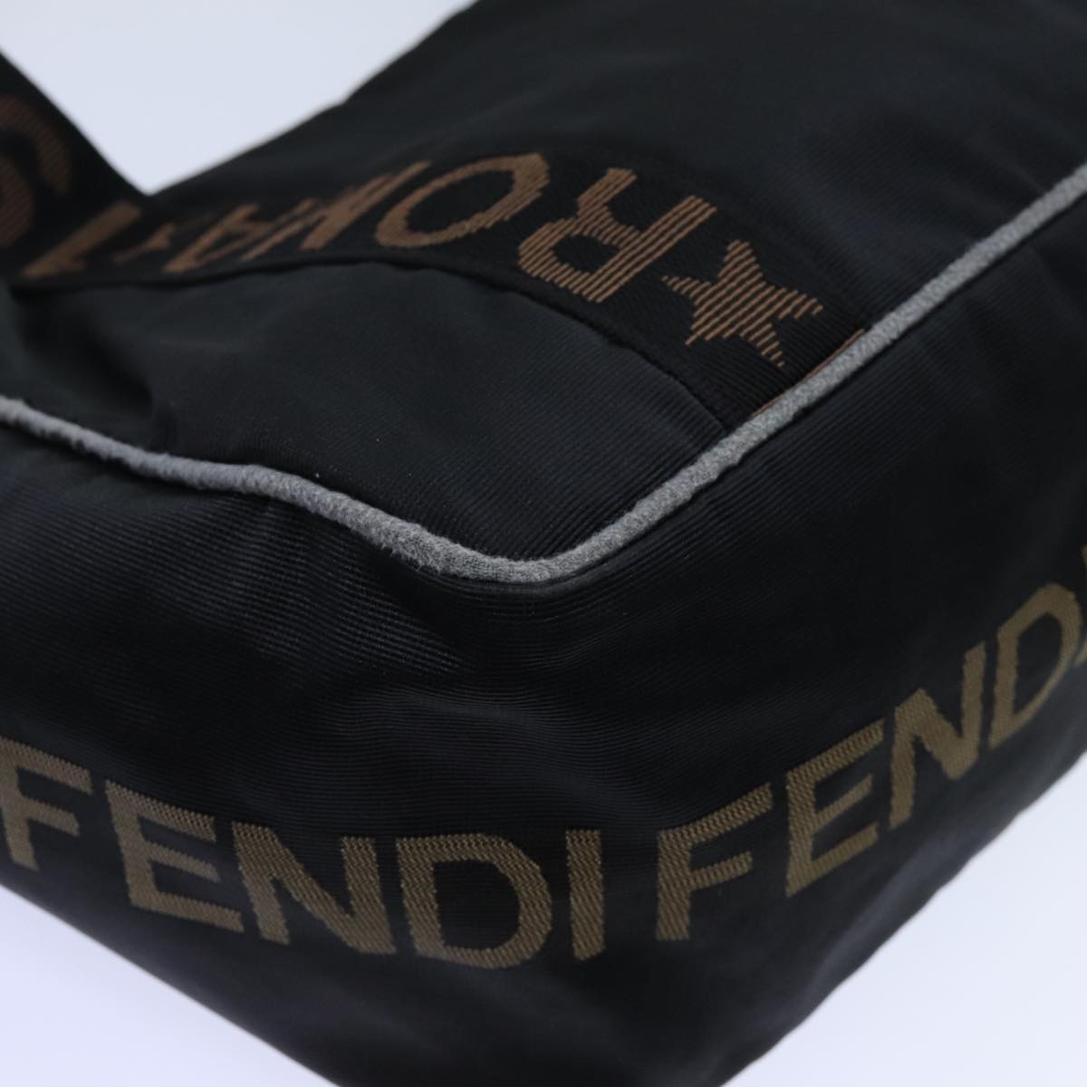 FENDI Tote Bag Nylon Blackbs13571