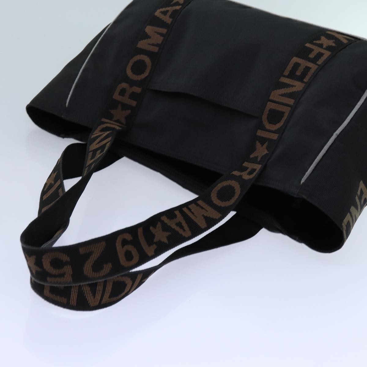 FENDI Tote Bag Nylon Blackbs13571