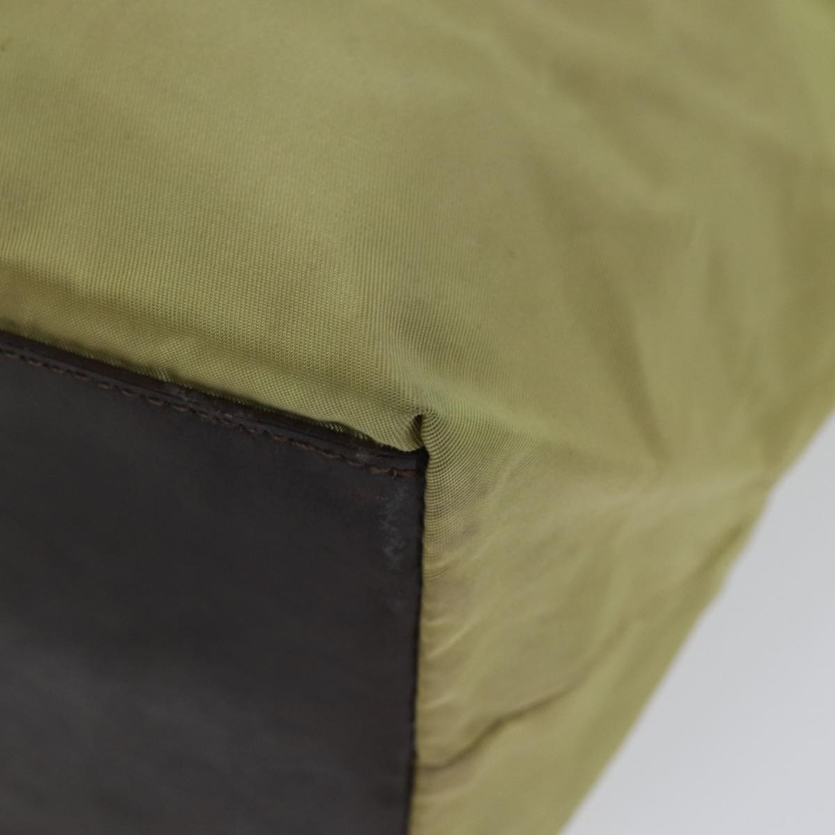 FENDI Tote Bag Nylon Yellowbs13572