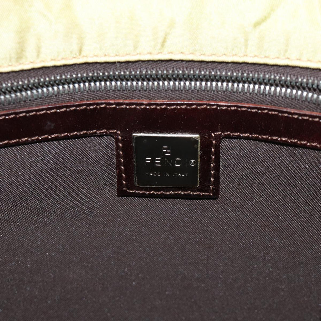 FENDI Tote Bag Nylon Yellowbs13572