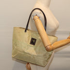 FENDI Tote Bag Nylon Yellowbs13572
