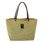 FENDI Tote Bag Nylon Yellowbs13572
