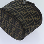FENDI Zucca Canvas Vanity Cosmetic Pouch Brownbs13594