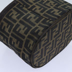 FENDI Zucca Canvas Vanity Cosmetic Pouch Brownbs13594