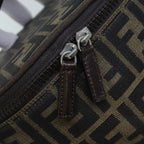 FENDI Zucca Canvas Vanity Cosmetic Pouch Brownbs13594
