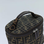 FENDI Zucca Canvas Vanity Cosmetic Pouch Brownbs13594