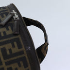 FENDI Zucca Canvas Vanity Cosmetic Pouch Brownbs13594