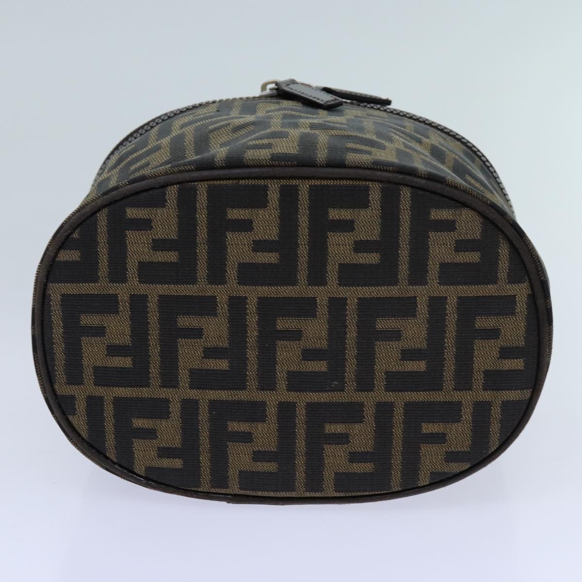 FENDI Zucca Canvas Vanity Cosmetic Pouch Brownbs13594