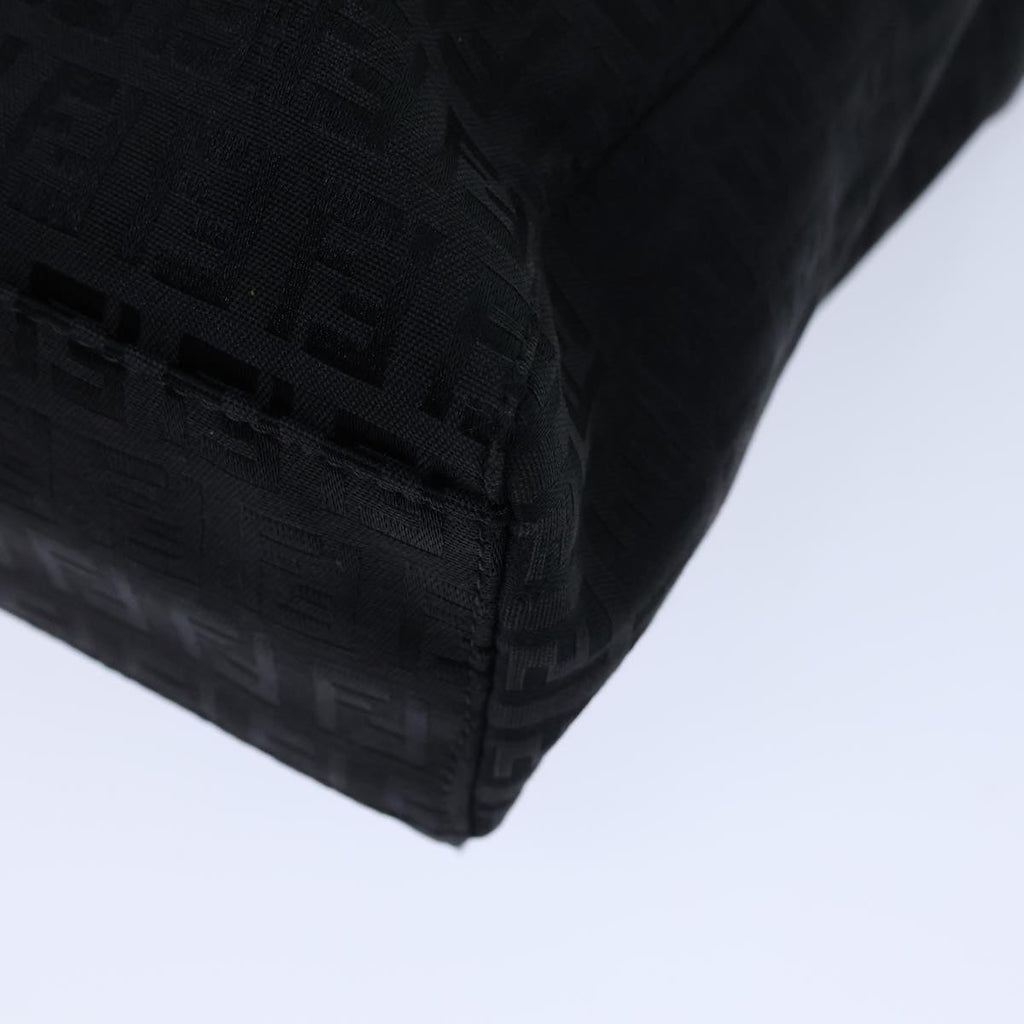 FENDI Zucchino Canvas Hand Bag Blackbs13696