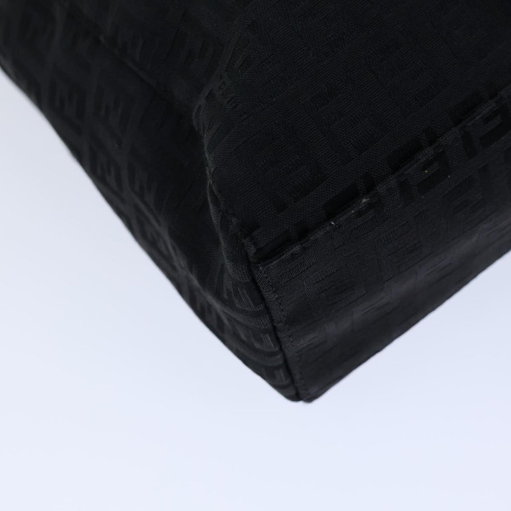 FENDI Zucchino Canvas Hand Bag Blackbs13696