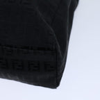 FENDI Zucchino Canvas Hand Bag Blackbs13696