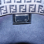 FENDI Zucchino Canvas Hand Bag Blackbs13696